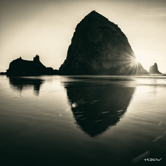 Haystack Sunset - Platinum